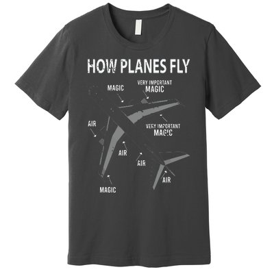 Funny Aviation Airplane Gift Pilot Premium T-Shirt