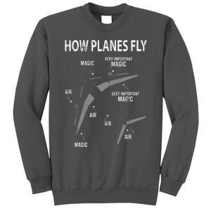 Funny Aviation Airplane Gift Pilot Tall Sweatshirt