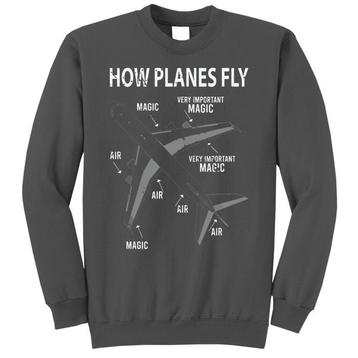 Funny Aviation Airplane Gift Pilot Tall Sweatshirt