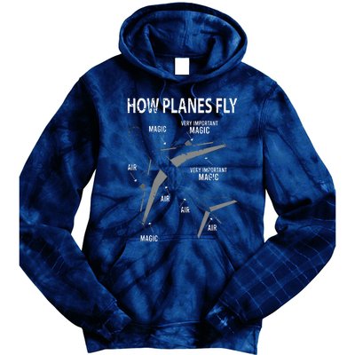 Funny Aviation Airplane Gift Pilot Tie Dye Hoodie