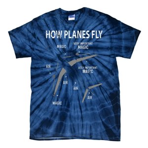 Funny Aviation Airplane Gift Pilot Tie-Dye T-Shirt