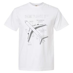 Funny Aviation Airplane Gift Pilot Garment-Dyed Heavyweight T-Shirt