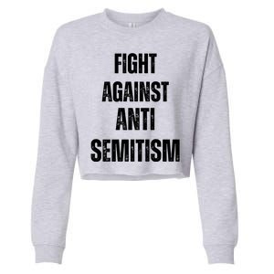 Fight Against Anti Semitism Star Of David Cropped Pullover Crew