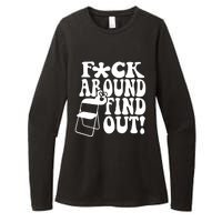 Fuck Around And Find Out Funny Sayings Folding Chair Womens CVC Long Sleeve Shirt