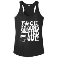 Fuck Around And Find Out Funny Sayings Folding Chair Ladies PosiCharge Competitor Racerback Tank