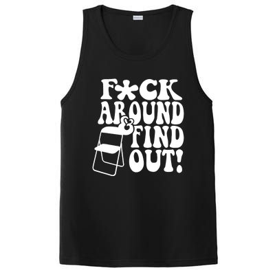 Fuck Around And Find Out Funny Sayings Folding Chair PosiCharge Competitor Tank