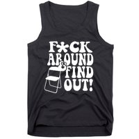 Fuck Around And Find Out Funny Sayings Folding Chair Tank Top