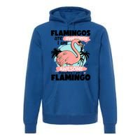 Flamingos Are Awesome I Am Awesome Funny Pink Flamingoes Gift Premium Hoodie