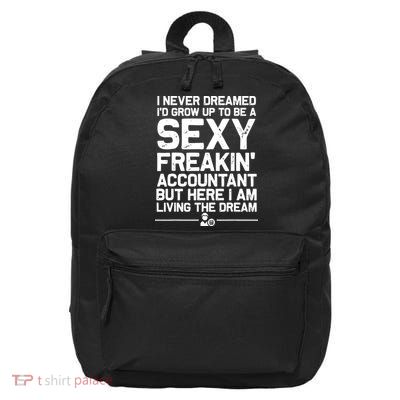Funny Accountant Art For Men Women CPA Accounting Bookkeeper 16 in Basic Backpack