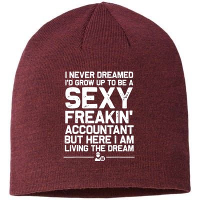 Funny Accountant Art For Men Women CPA Accounting Bookkeeper Sustainable Beanie