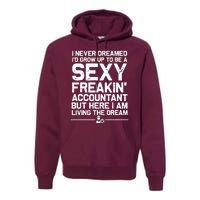 Funny Accountant Art For Men Women CPA Accounting Bookkeeper Premium Hoodie