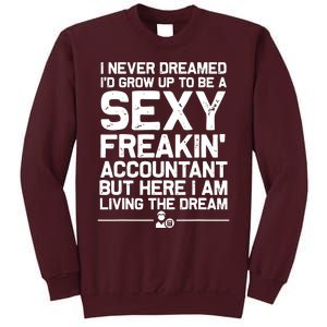 Funny Accountant Art For Men Women CPA Accounting Bookkeeper Tall Sweatshirt