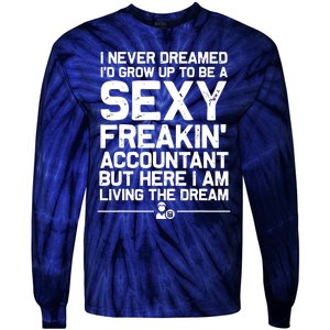 Funny Accountant Art For Men Women CPA Accounting Bookkeeper Tie-Dye Long Sleeve Shirt