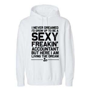 Funny Accountant Art For Men Women CPA Accounting Bookkeeper Garment-Dyed Fleece Hoodie