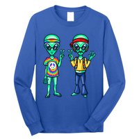 Funny Alien Alien Lover Hippie Aliens Believe In Aliens Long Sleeve Shirt