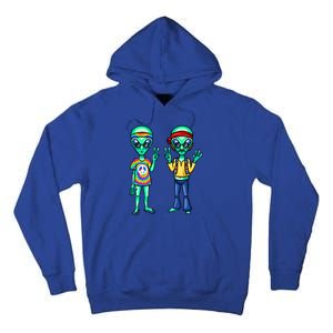 Funny Alien Alien Lover Hippie Aliens Believe In Aliens Tall Hoodie