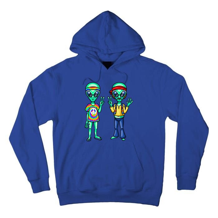 Funny Alien Alien Lover Hippie Aliens Believe In Aliens Tall Hoodie