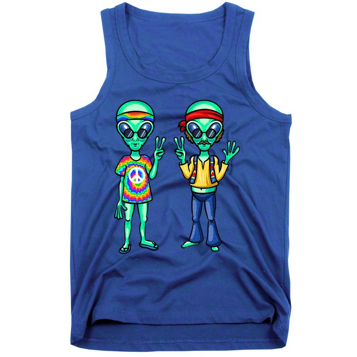 Funny Alien Alien Lover Hippie Aliens Believe In Aliens Tank Top