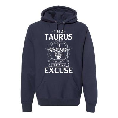 Funny Astrology April May Birthday Gifts Taurus Zodiac Sign Premium Hoodie