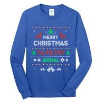 Funny Alone At Home Movies Merry Christmas You Filty Animal Gift Tall Long Sleeve T-Shirt