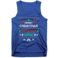 Funny Alone At Home Movies Merry Christmas You Filty Animal Gift Tank Top