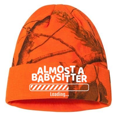 Funny Almost A Sitter Training To Be A Sitter Great Gift Kati Licensed 12" Camo Beanie