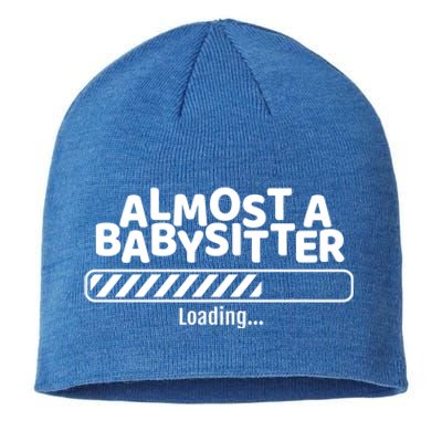 Funny Almost A Sitter Training To Be A Sitter Great Gift Sustainable Beanie