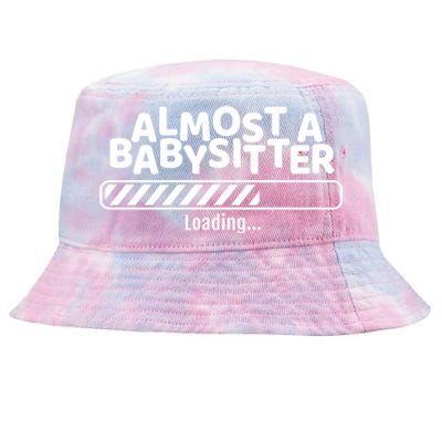 Funny Almost A Sitter Training To Be A Sitter Great Gift Tie-Dyed Bucket Hat