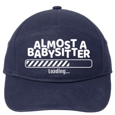 Funny Almost A Sitter Training To Be A Sitter Great Gift 7-Panel Snapback Hat