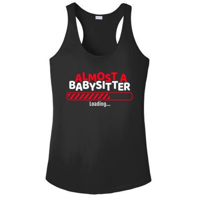 Funny Almost A Sitter Training To Be A Sitter Cute Gift Ladies PosiCharge Competitor Racerback Tank