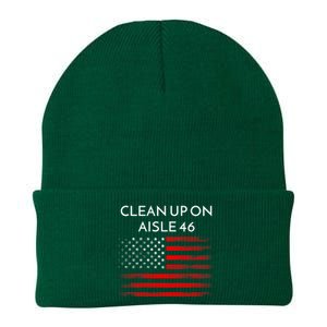 Funny Anti Biden Clean Up On Aisle 46 Impeach Biden Pro Trump 2024 Knit Cap Winter Beanie