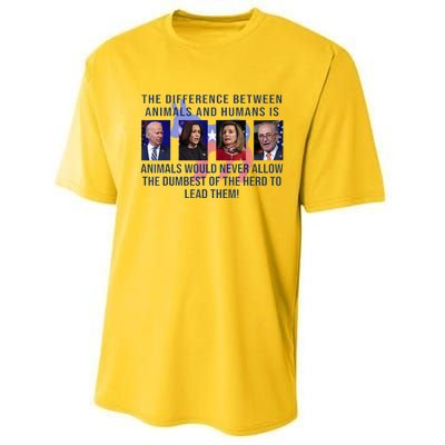 Funny Anti Biden Never Allow The Dumbest To Lead Democrats Performance Sprint T-Shirt