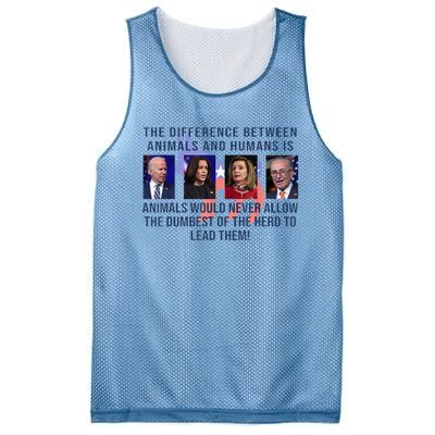 Funny Anti Biden Never Allow The Dumbest To Lead Democrats Mesh Reversible Basketball Jersey Tank