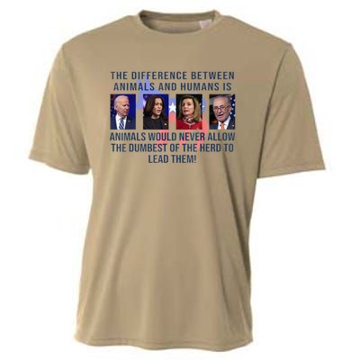 Funny Anti Biden Never Allow The Dumbest To Lead Democrats Cooling Performance Crew T-Shirt