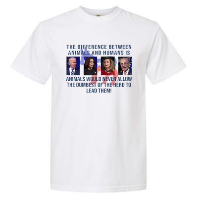 Funny Anti Biden Never Allow The Dumbest To Lead Democrats Garment-Dyed Heavyweight T-Shirt