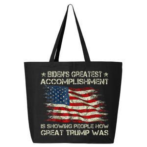 Funny Anti Biden BidenS Greatest Accomplishment Is Showing 25L Jumbo Tote