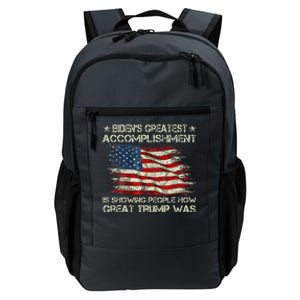 Funny Anti Biden BidenS Greatest Accomplishment Is Showing Daily Commute Backpack