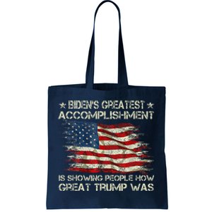 Funny Anti Biden BidenS Greatest Accomplishment Is Showing Tote Bag