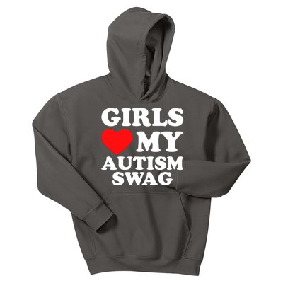 Funny Autistic Boy Gifts Girl Love My Autism Swag Awareness Gift Kids Hoodie