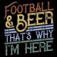 Football And Beer That's Why I'm Here Gift, Game Day Gift Cooling Performance Crew T-Shirt