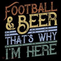 Football And Beer That's Why I'm Here Gift, Game Day Gift Backpack