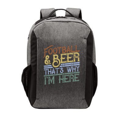 Football And Beer That's Why I'm Here Gift, Game Day Gift Vector Backpack