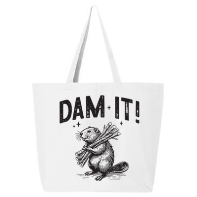 Funny Animal Beaver Dam It 25L Jumbo Tote