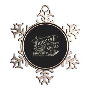 Flourish And Blotts Wizard Book Metallic Star Ornament