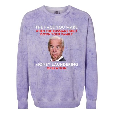 Funny Anti Biden Conservative Ultra MAGA Ukraine Colorblast Crewneck Sweatshirt