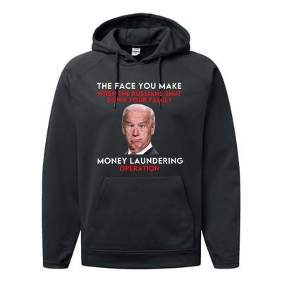 Funny Anti Biden Conservative Ultra MAGA Ukraine Performance Fleece Hoodie