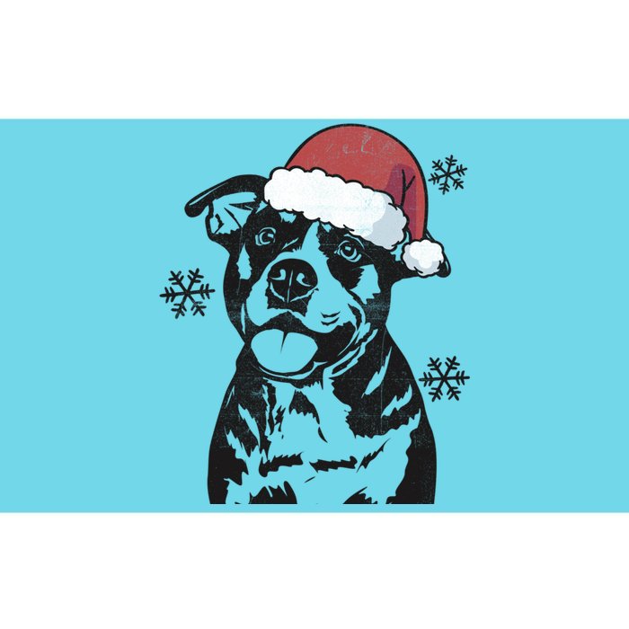 Funny American Bulldog Christmas Santa Hat Xmas Mom Dad Great Gift Bumper Sticker