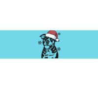 Funny American Bulldog Christmas Santa Hat Xmas Mom Dad Great Gift Bumper Sticker