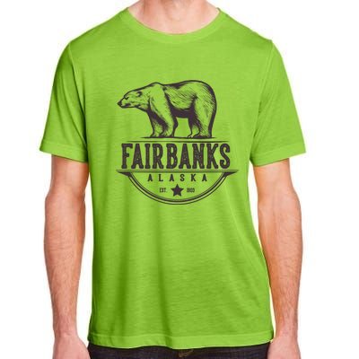 Fairbanks Alaska Bear Vacation And Cruise Gift Adult ChromaSoft Performance T-Shirt