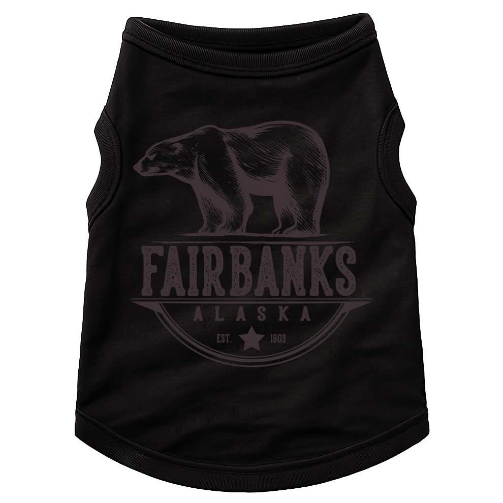 Fairbanks Alaska Bear Vacation And Cruise Gift Doggie Tank